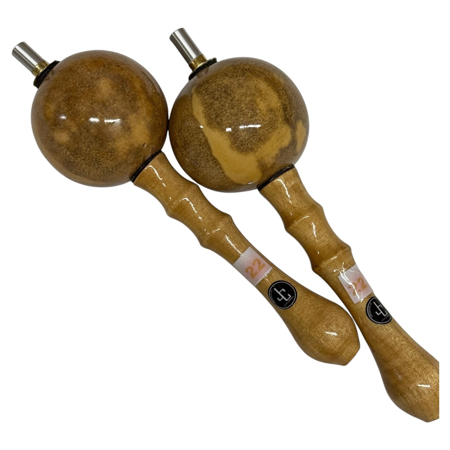 Joropo Maracas - Alirio Jose Torrealba Model - Natural on Natural Handles