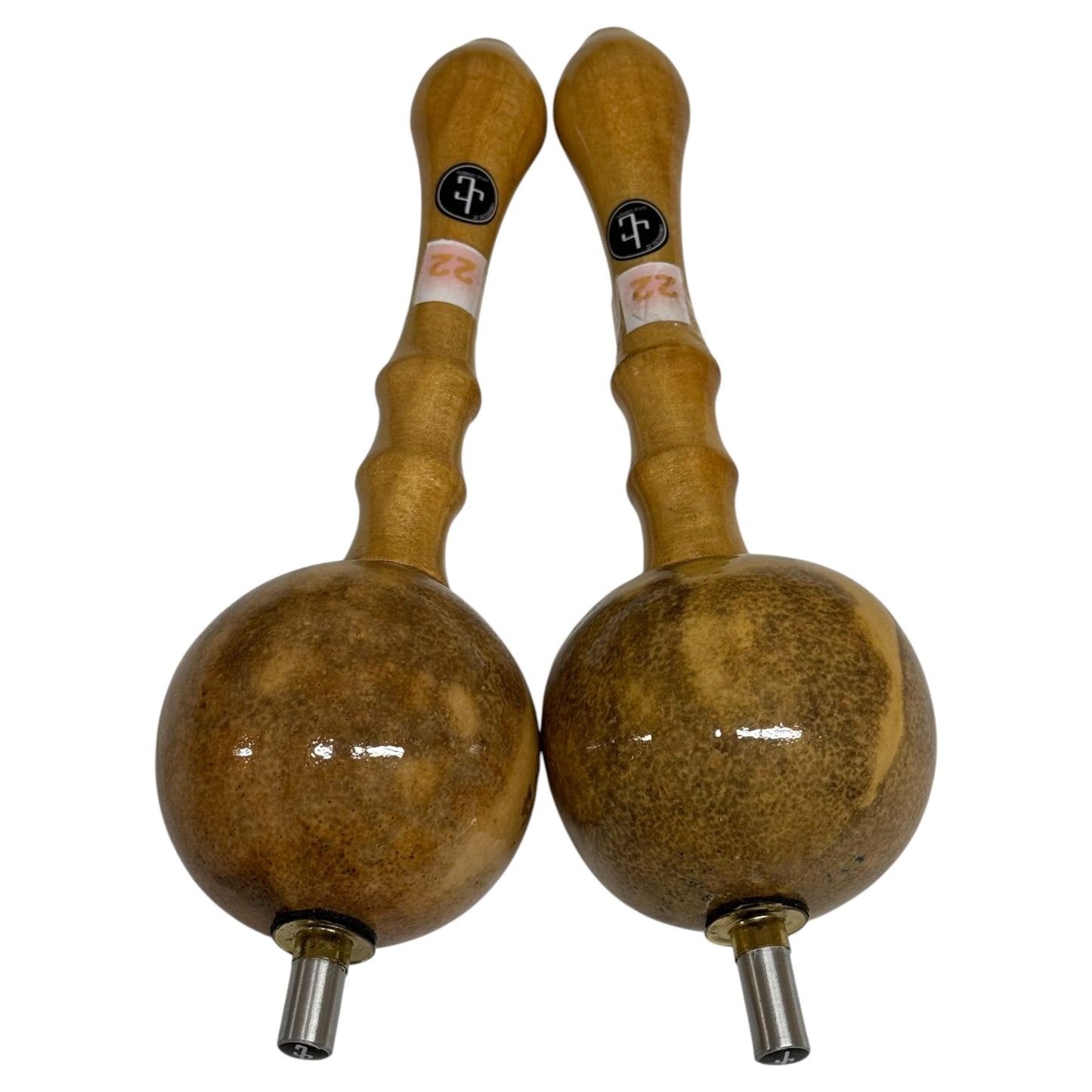 Joropo Maracas - Alirio Jose Torrealba Model - Natural on Natural Handles