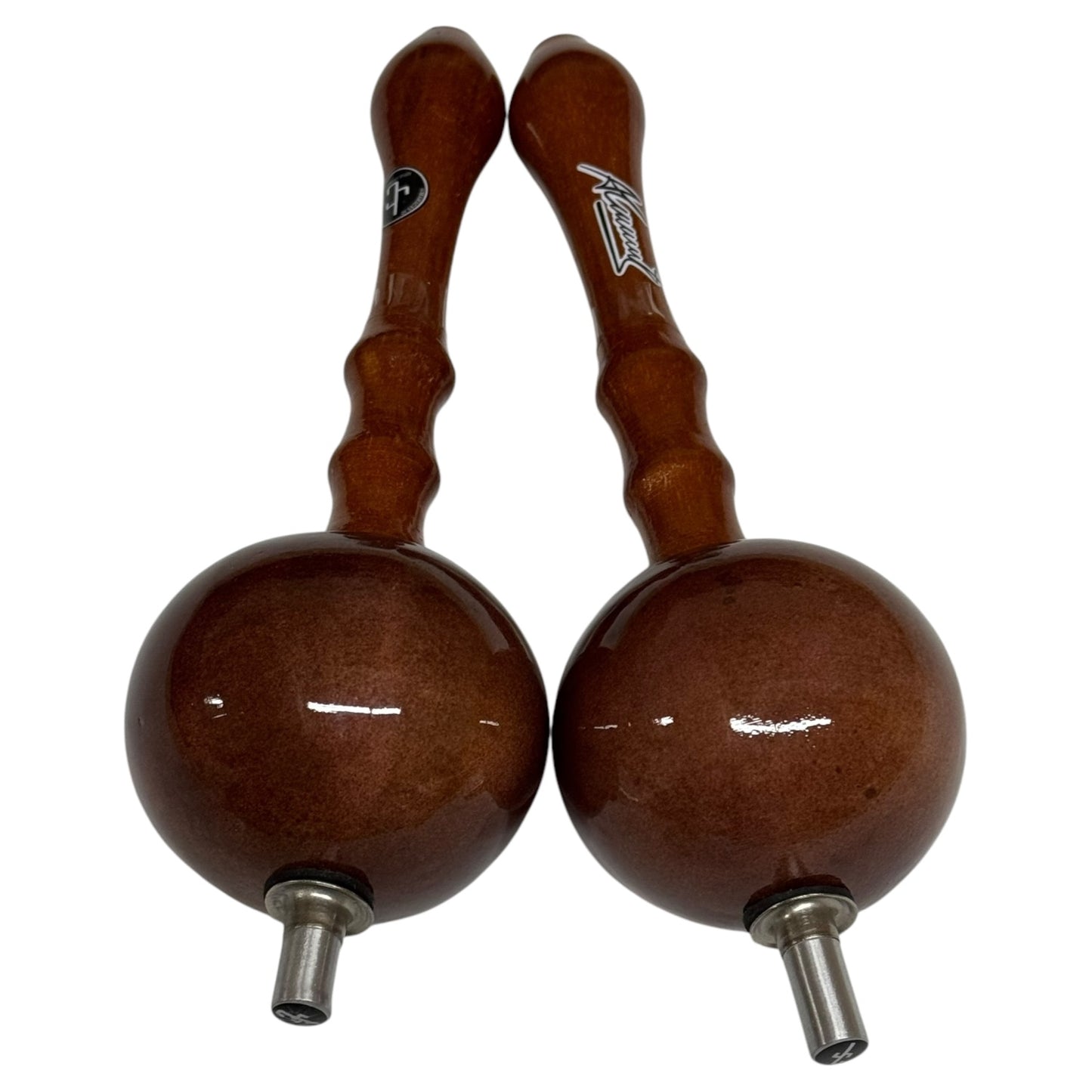 Joropo Maracas - Alirio Jose Torrealba Model - Brown on Brown Handles