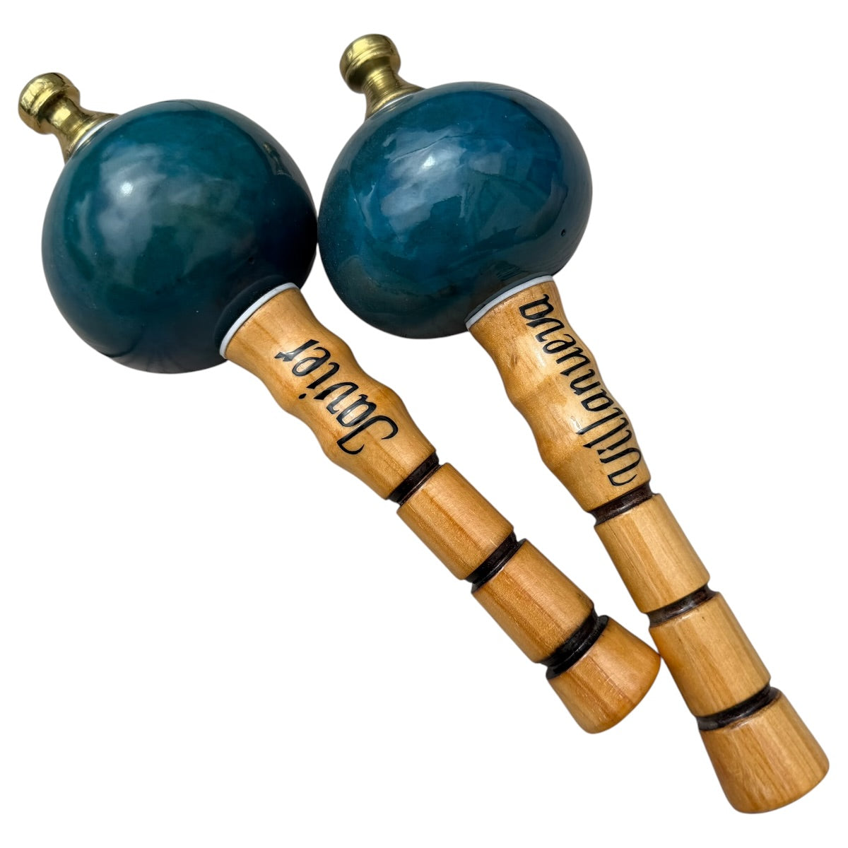 Venezuelan Maracas Joropo – Turquoise, Medium