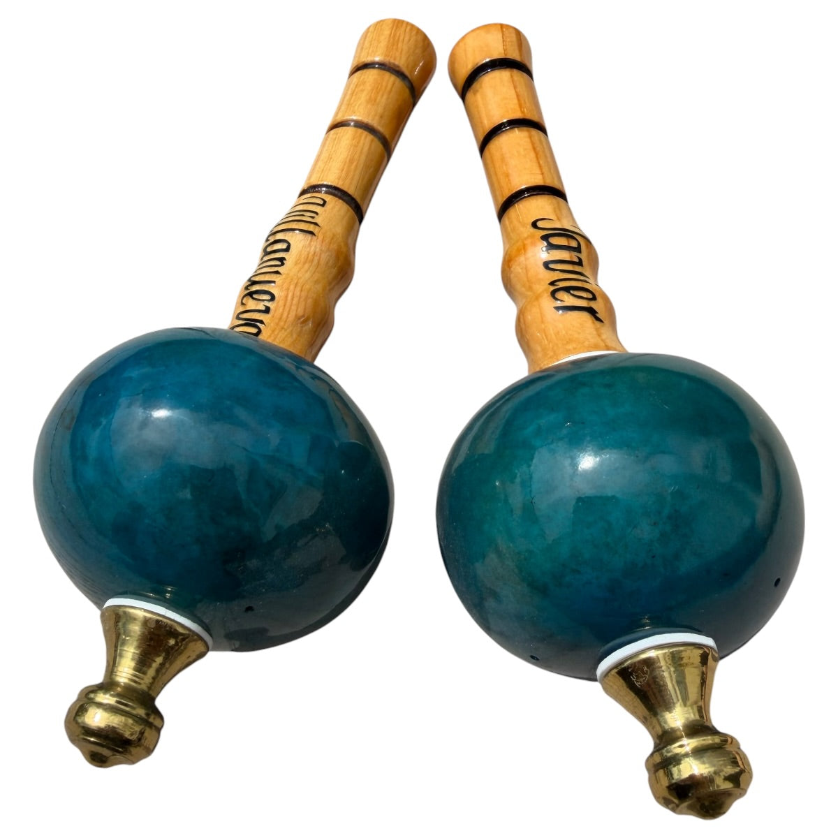 Venezuelan Maracas Joropo – Turquoise, Medium