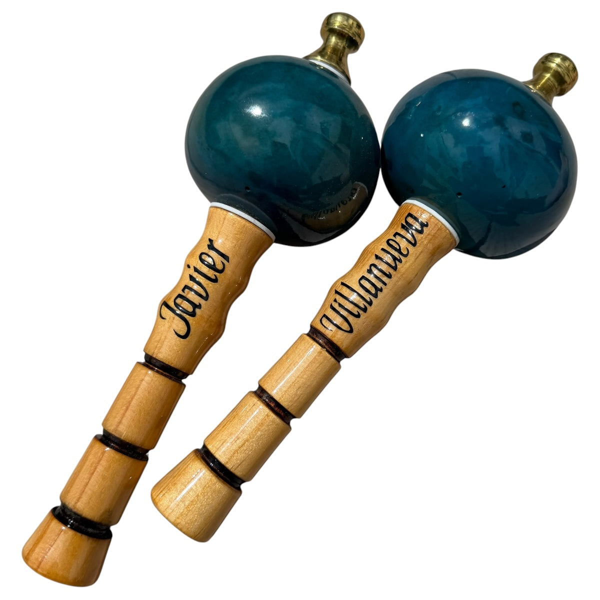 Venezuelan Maracas Joropo – Turquoise, Medium – Maraca Shop