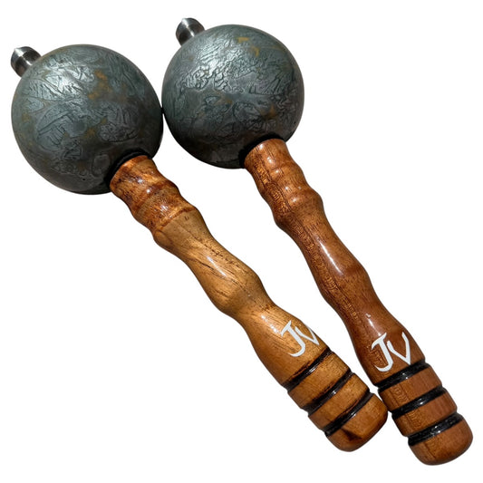 Venezuelan Maracas Joropo – Sea Foam Marble, Medium