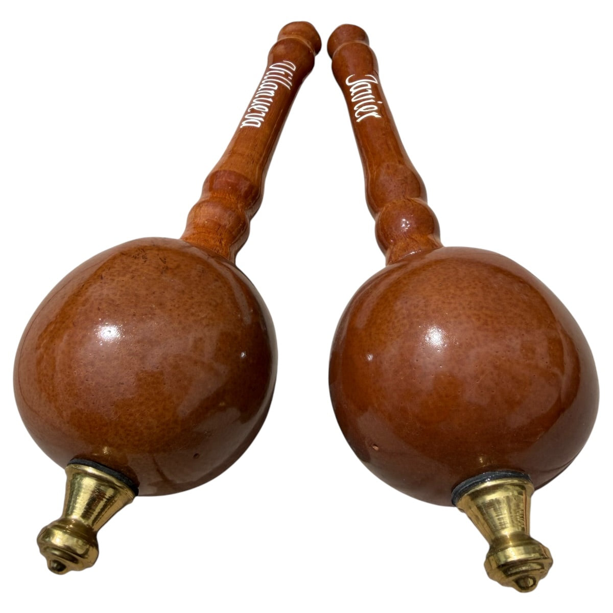 Venezuelan Maracas Joropo – Brown on Brown, Medium