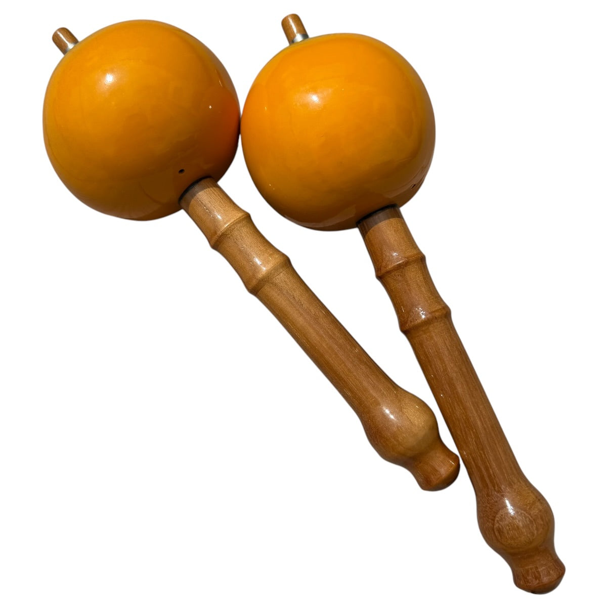 Venezuelan Maracas Joropo – Yellow with Green Fade, Large