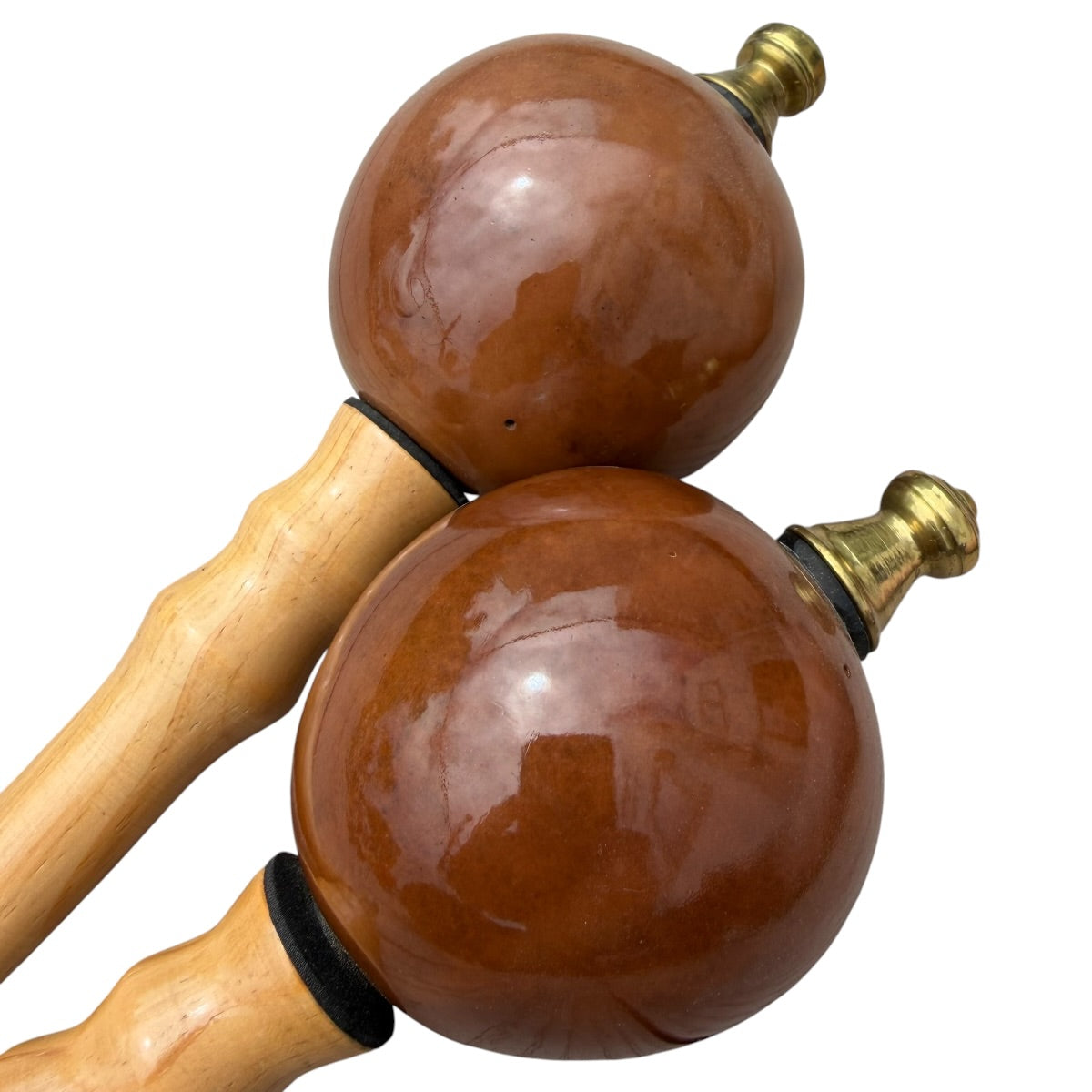Venezuelan Maracas Joropo – Brown on Natural, Medium