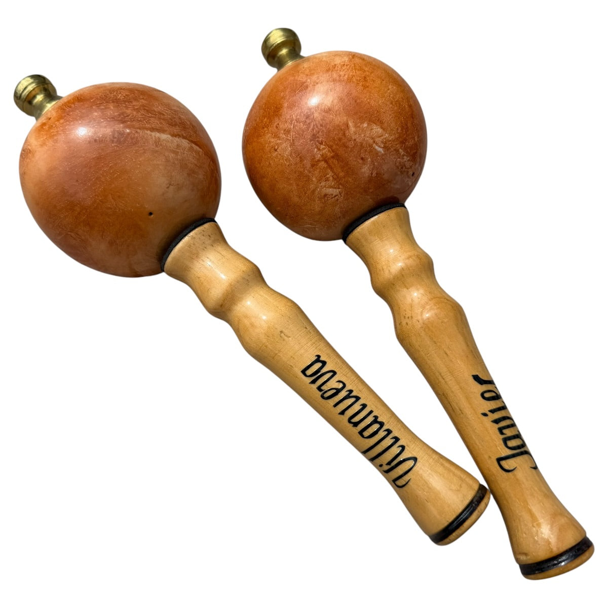 Venezuelan Maracas Joropo – Orange Marble, Small