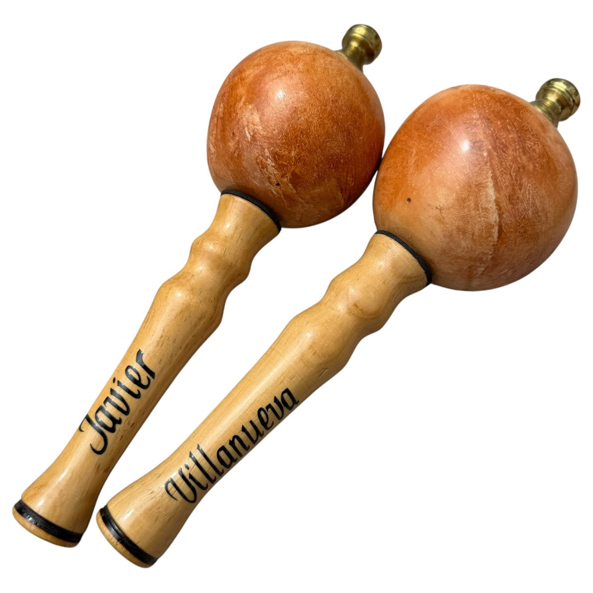 Venezuelan Maracas Joropo – Orange Marble, Small